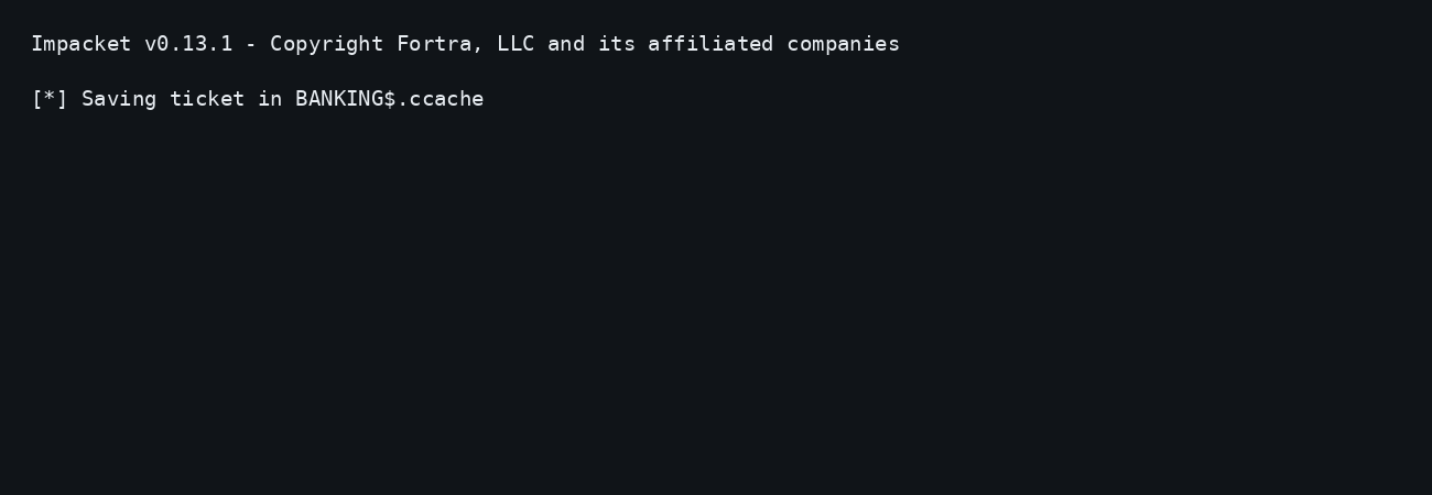 BANKING Kerberos proof